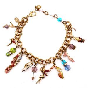 Kirks Folly Vintage Shoe Charm Bracelet with Fairy – Original Box & Card